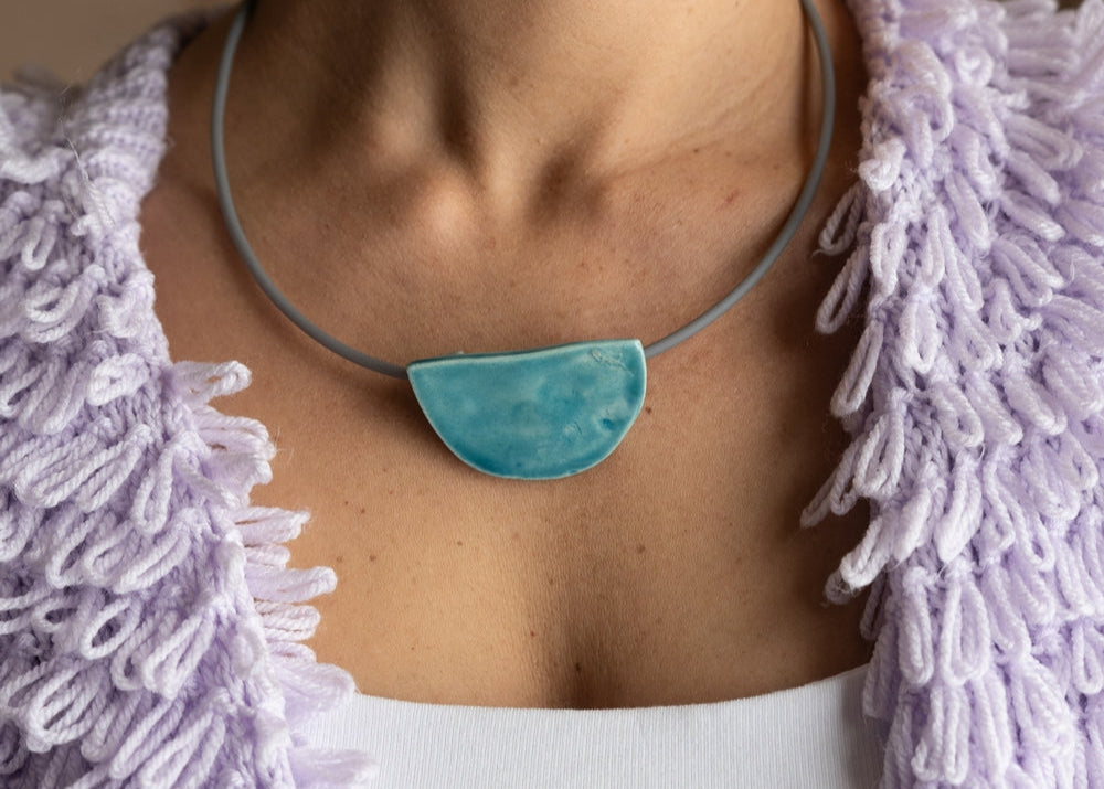 ceramic necklace....